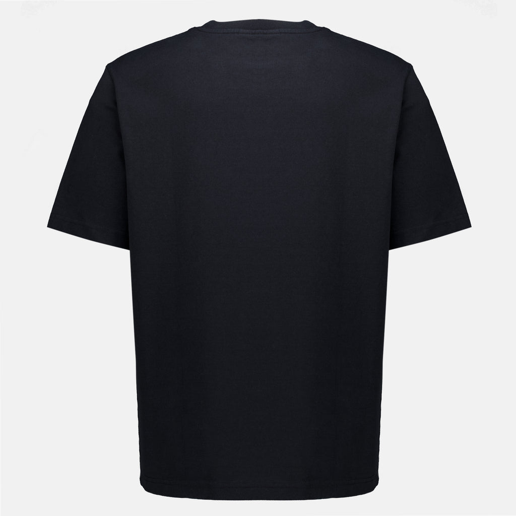 T-shirts Schwarzes besticktes T-Shirt Maison Kitsune Noir Homme