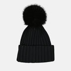 Chapeaux, casquettes et bonnets Bonnet à pompon Moncler Noir Femme