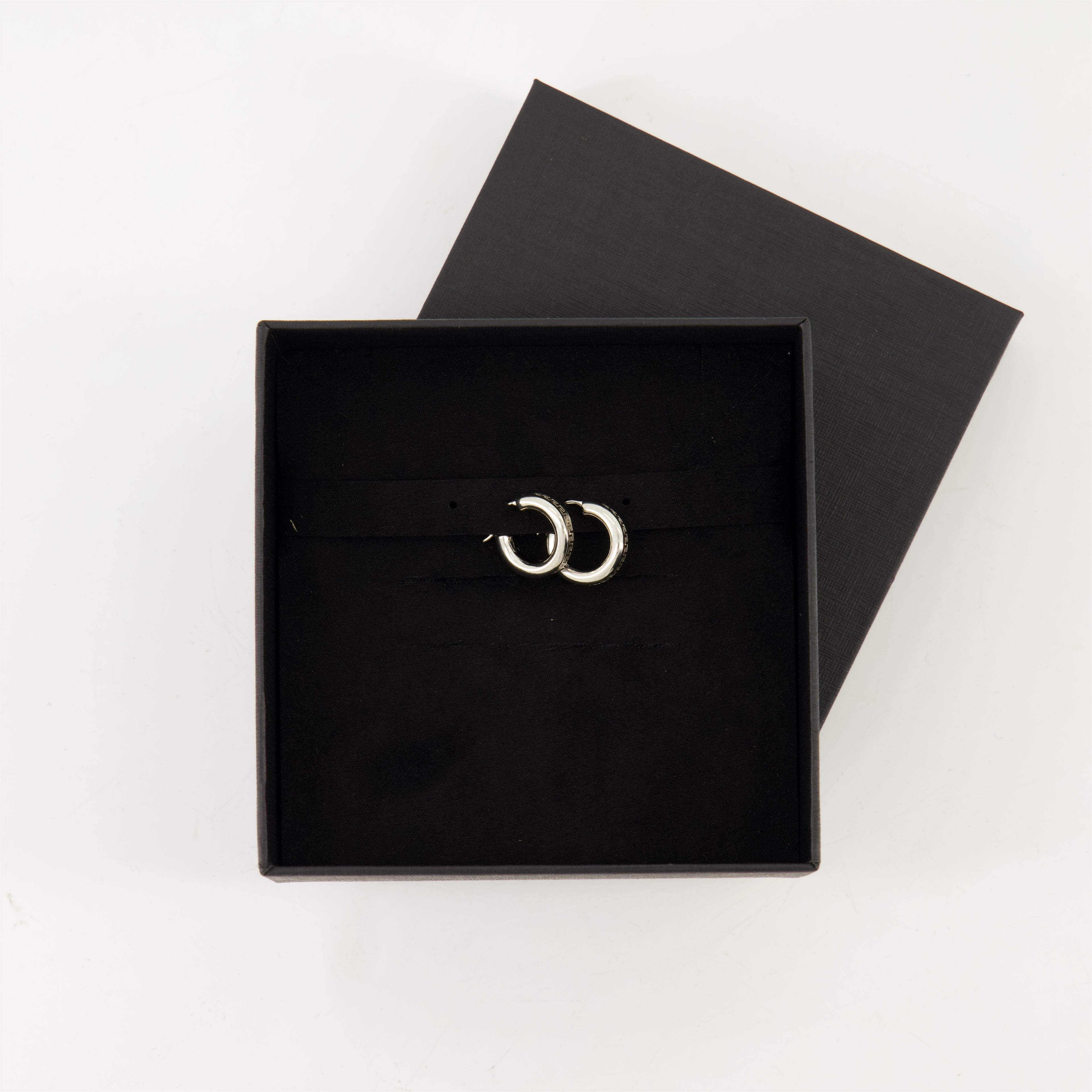 Jewelry Créoles Greca Versace Silver Femme