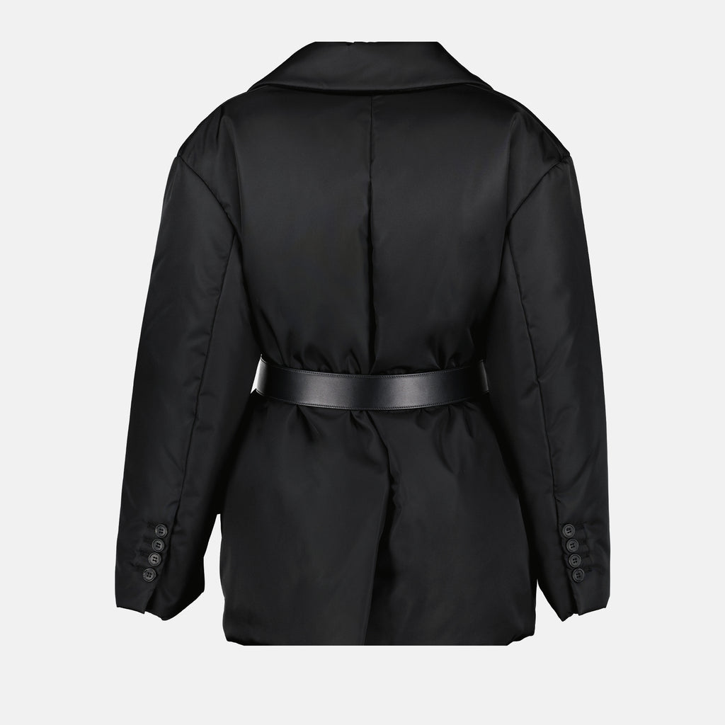 Coats Doudoune en Re-Nylon Prada Black Femme