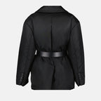 Coats Doudoune en Re-Nylon Prada Black Femme