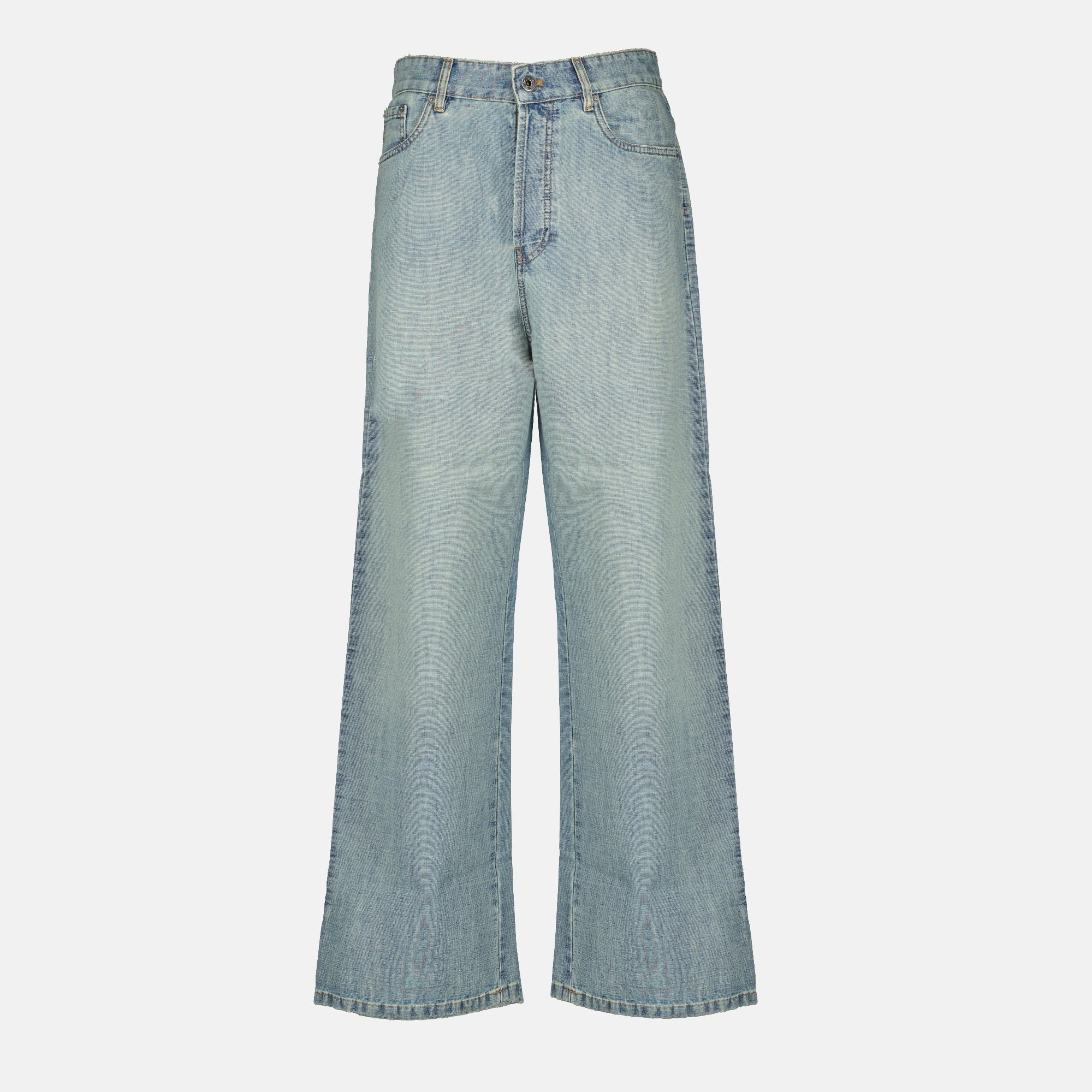 Pantalons Blue Chambray Jeans Miu Miu Bleu Femme