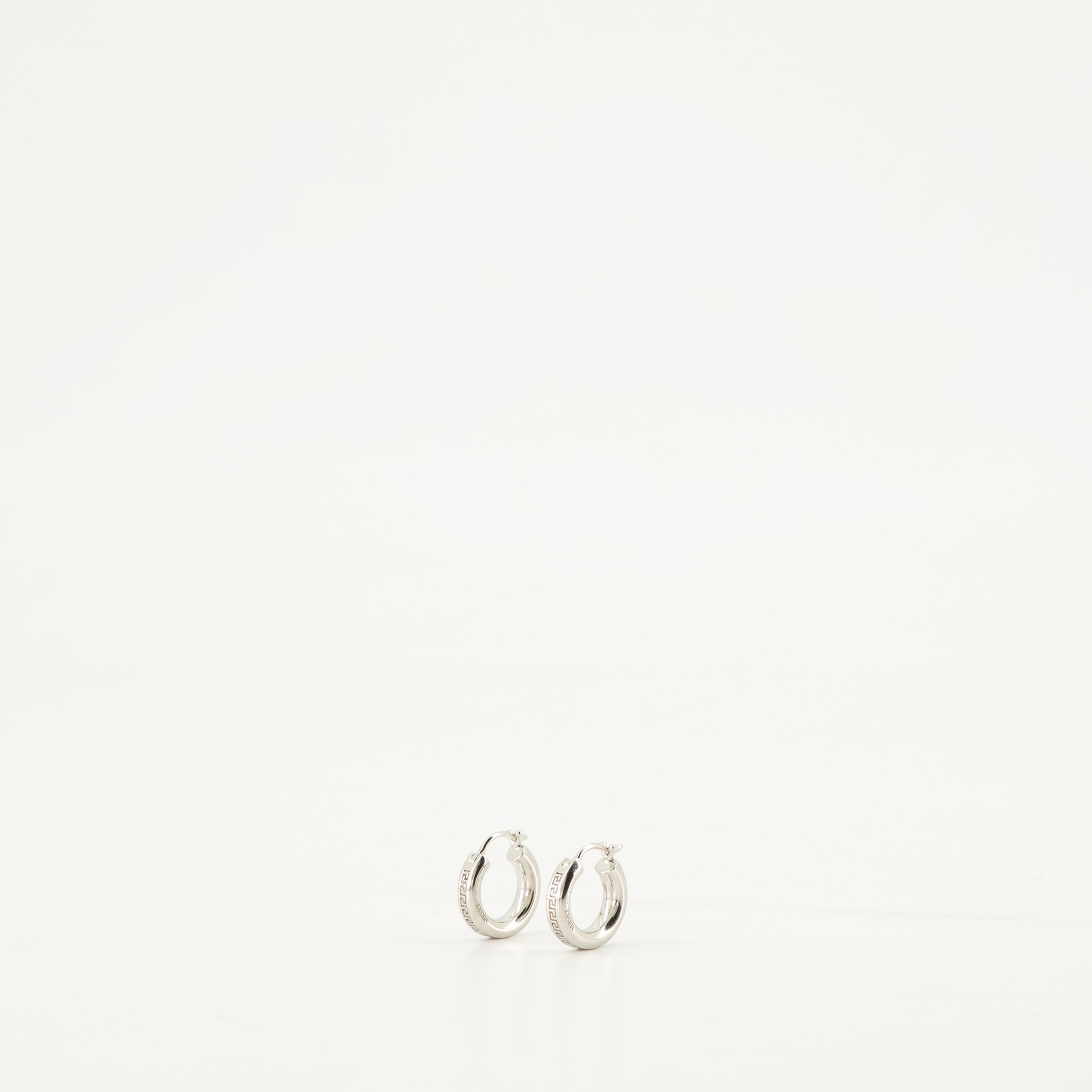 Jewelry Créoles Greca Versace Silver Femme