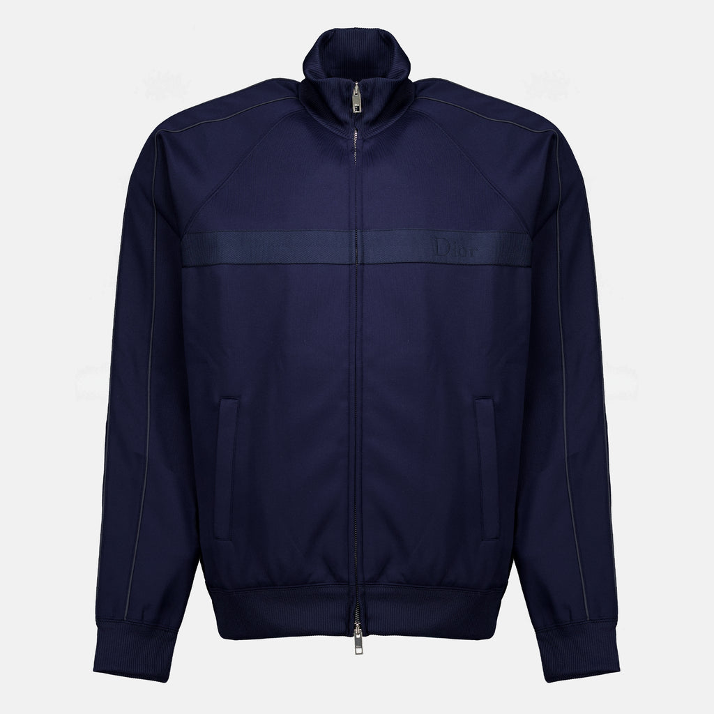 Vestes Giacca in Tessuto Tecnico Blu Mare Dior Bleu foncé Homme