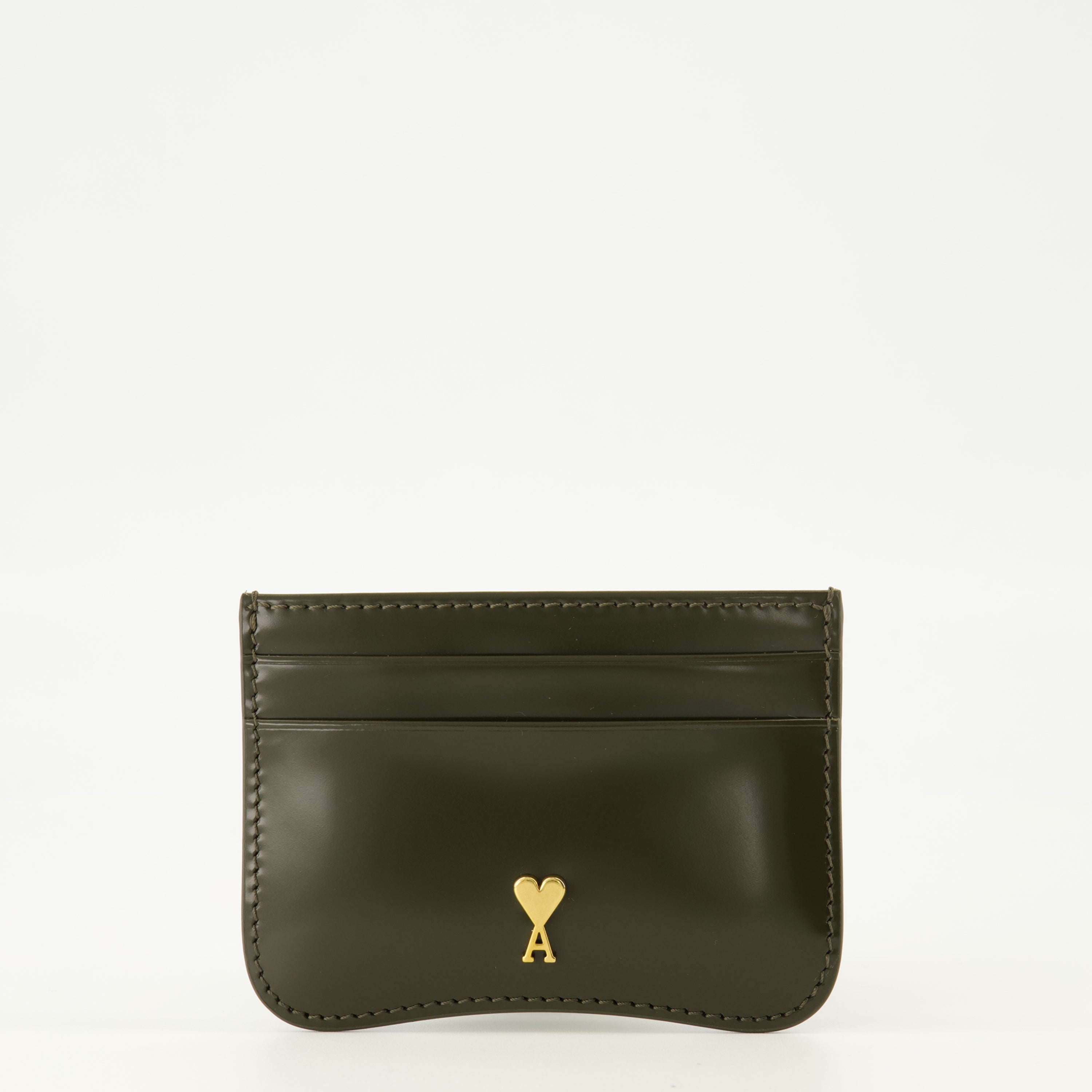 Imagem do artigo porta-cartões Paris Paris khaki da marca Ami PARIS para Unisex - Coleção Primavera-Verão 2026 - Vista Frontal