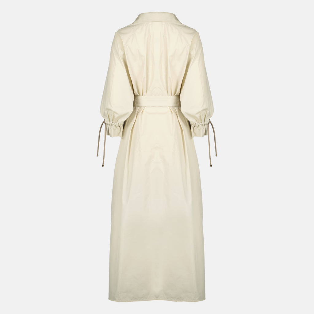 Bild des Max Mara Damenbeige Baumwollpopeline-Kleides - Frühjahr-Sommer 2026 - Rückansicht