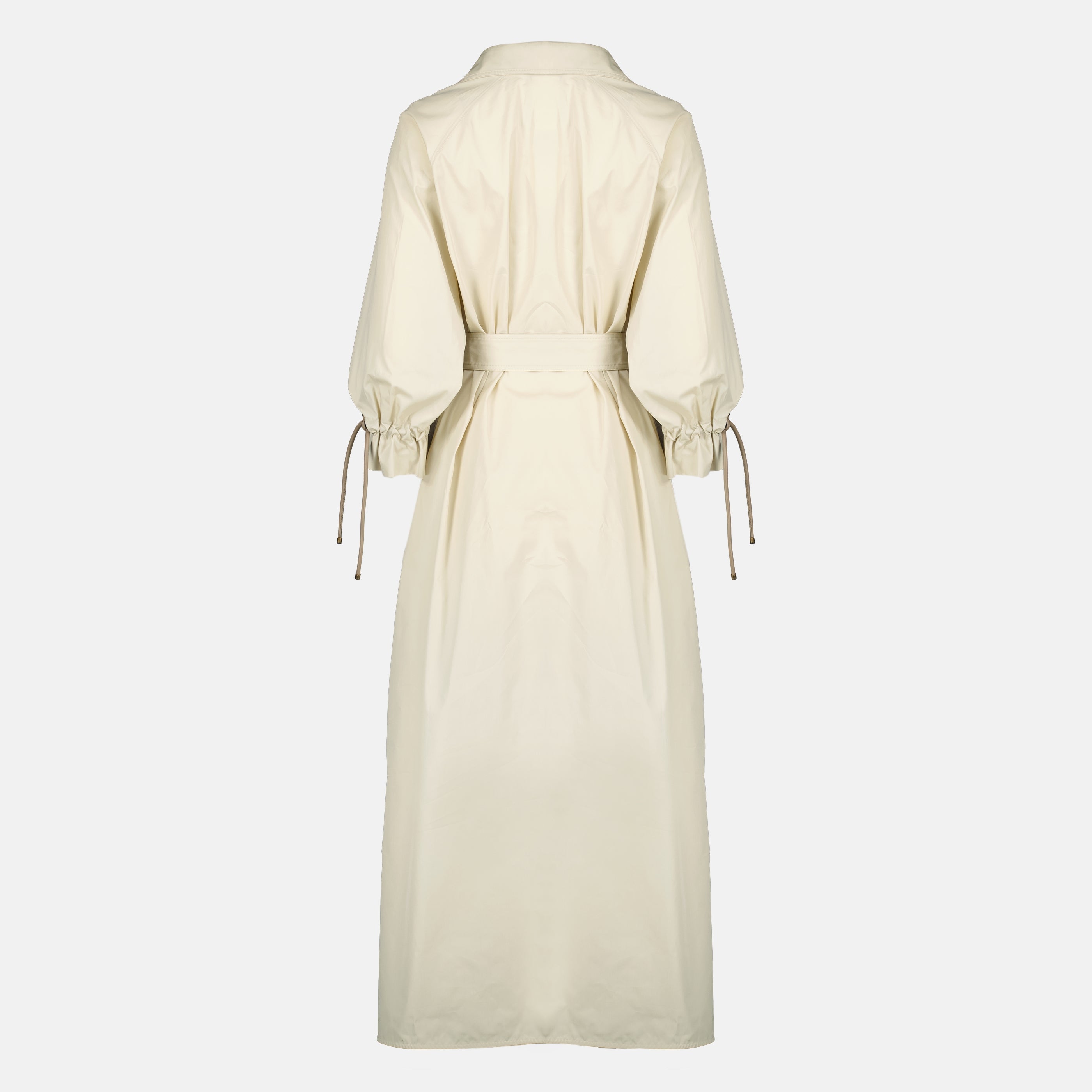 Bild des Max Mara Damenbeige Baumwollpopeline-Kleides - Frühjahr-Sommer 2026 - Rückansicht