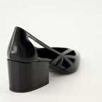 Scarpe con tacco Décolleté in Pelle Lucida Prada Nero Femme