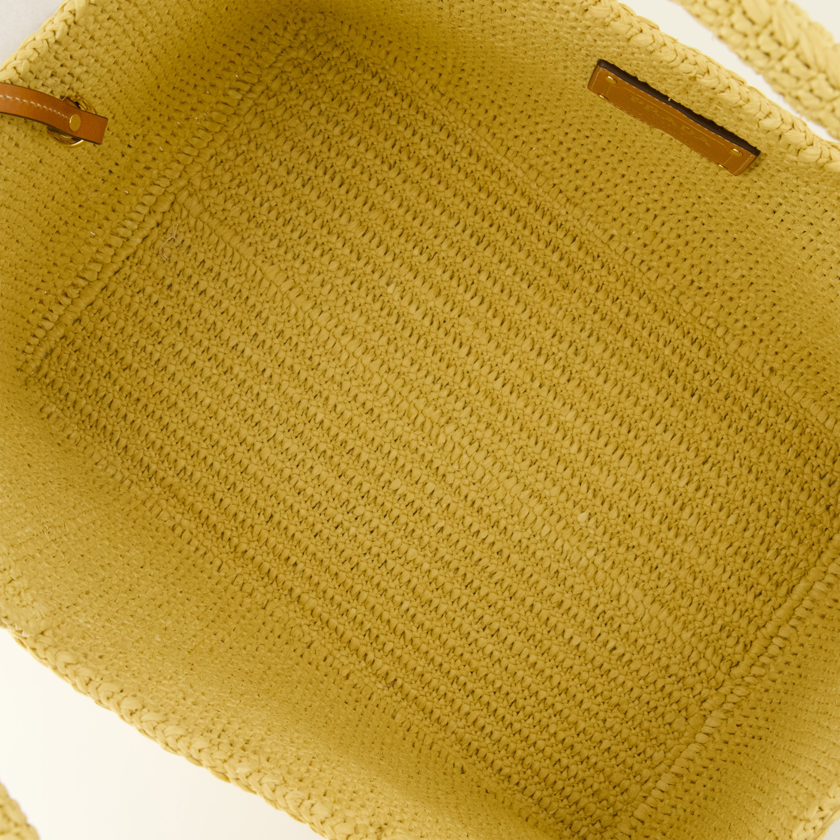Sacs cabas Grand sac cabas en crochet beige Prada Beige Femme