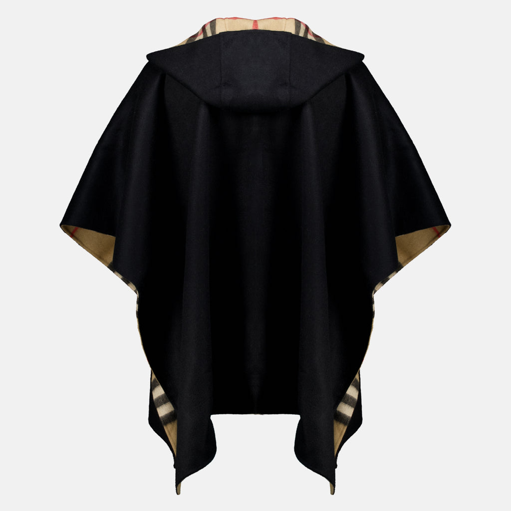 Vestes Poncho in Cashmere Nero Burberry Noir Unisexe