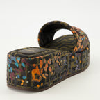 Image de l'article Mules compensées à motif FF floral de la marque Fendi pour Femme - Saison Printemps-Été 2026 - Vue détaillée_3