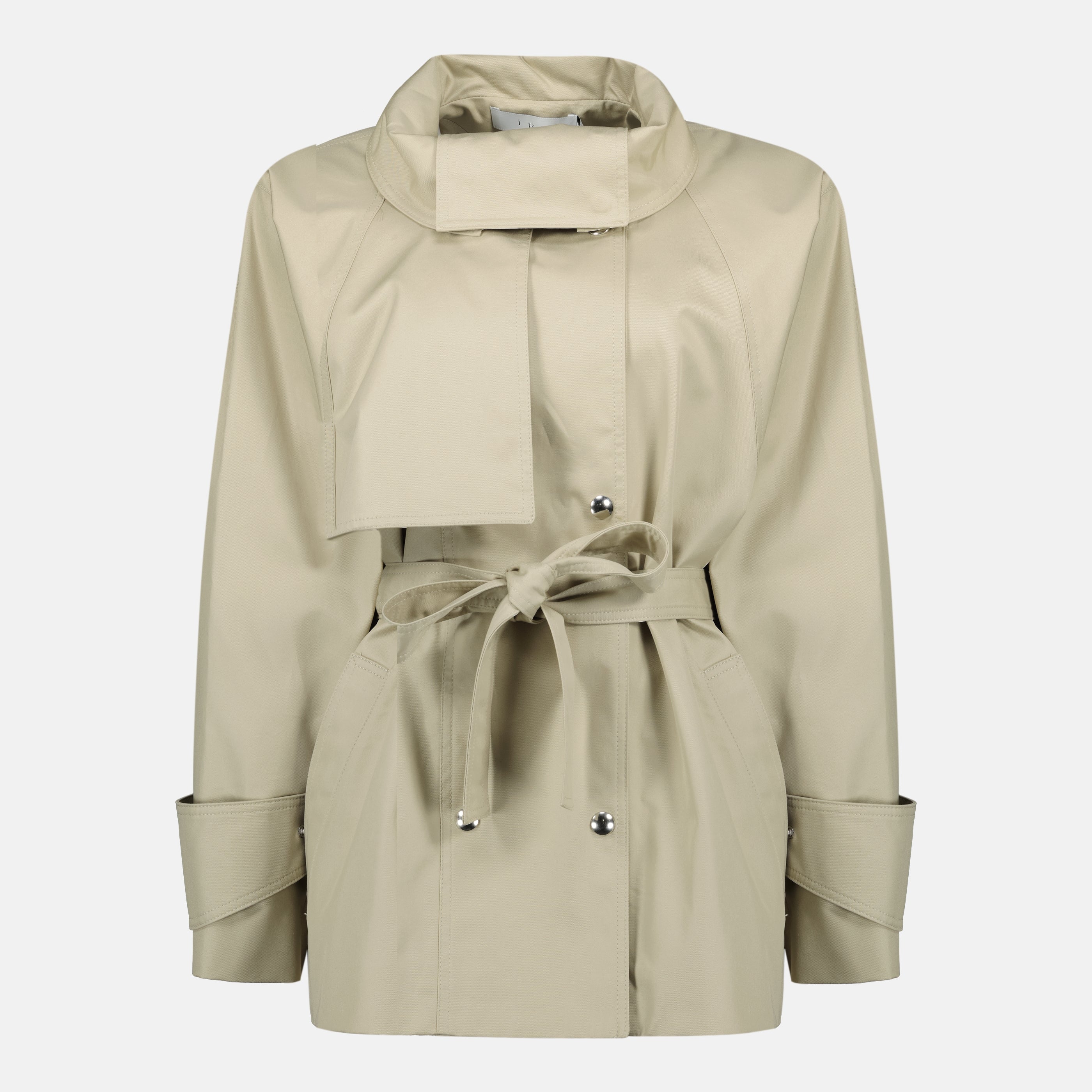 Manteaux Trench court à col montant beige Iro Beige Femme