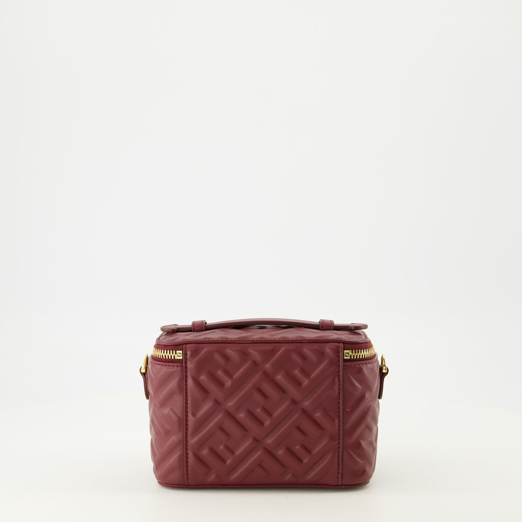 Sacs à main et épaule Mini Vanity Bag Bordeaux Fendi Bordeaux Femme