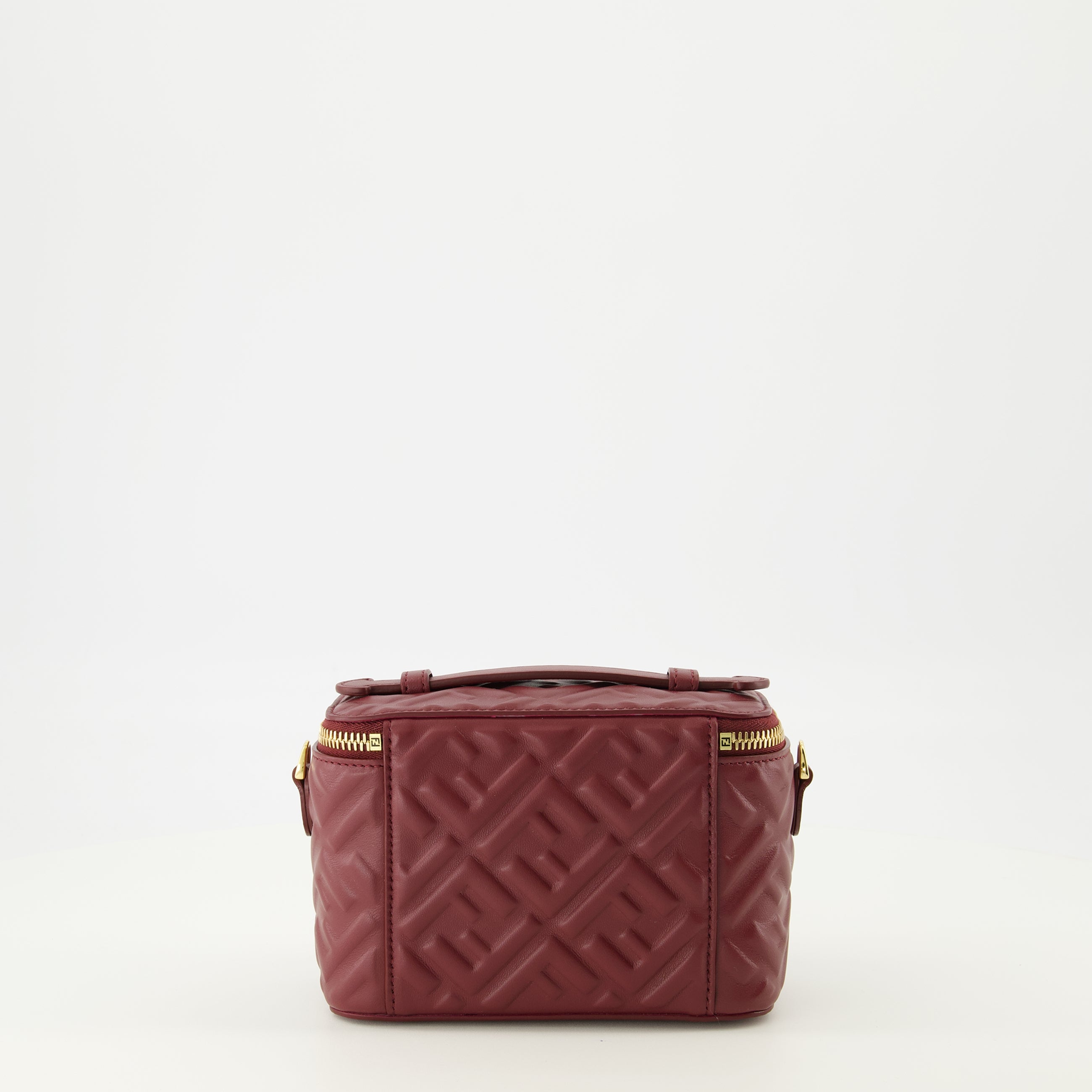 Sacs à main et épaule Mini Vanity Bag Bordeaux Fendi Bordeaux Femme
