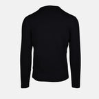 Knitwear Wool and Re-Nylon Sweater Prada Black Homme