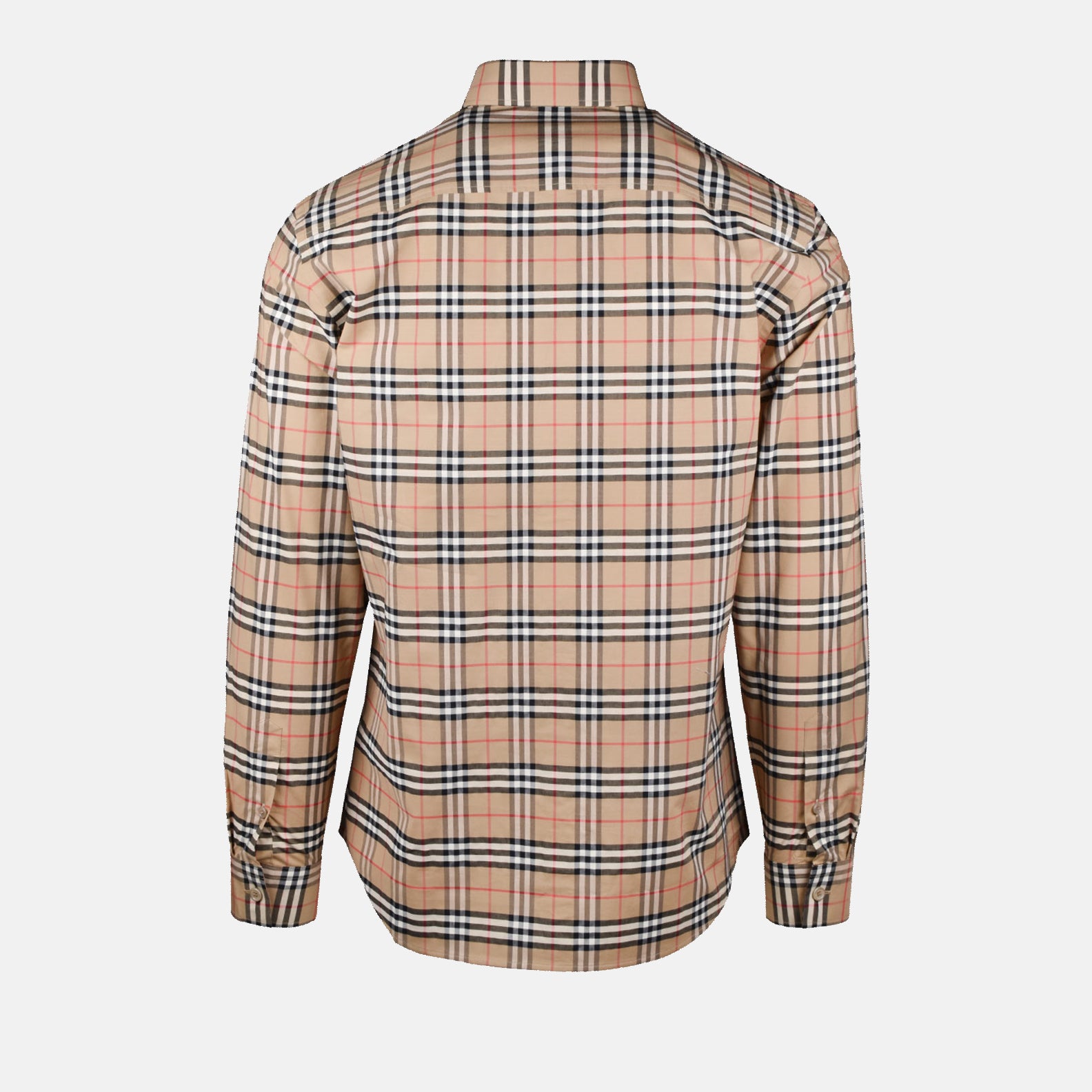 Camisas Camisa de xadrez Burberry Bege Homme