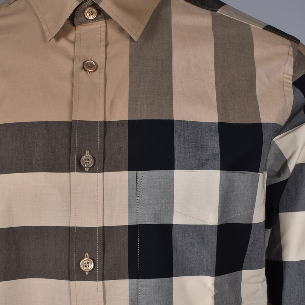 Chemises Chemise à carreaux Burberry Beige Homme