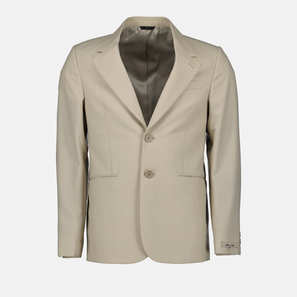 Vestes Blazer en laine Fendi Beige Homme