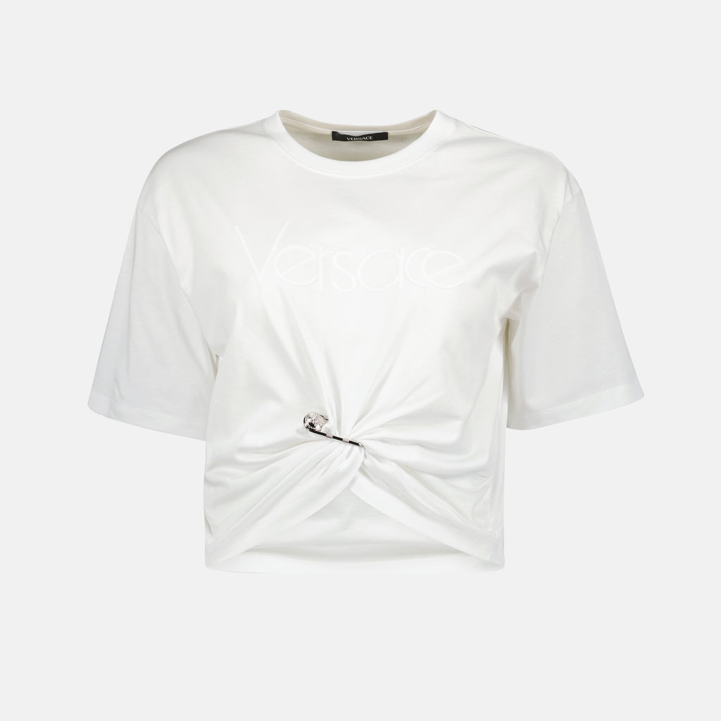 T-shirts Safety Pin T-Shirt Versace White Femme