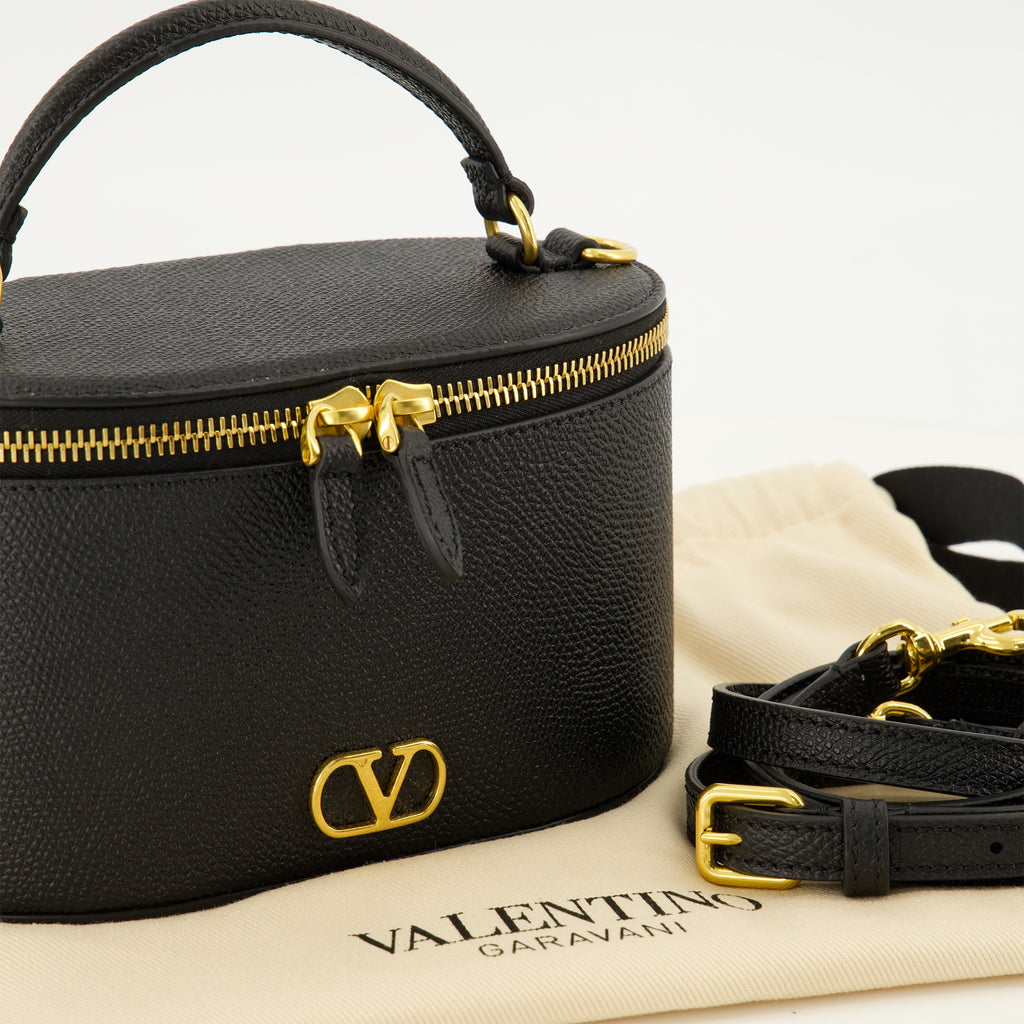 Pochettes Mini sac Vanity Case en cuir noir Valentino Garavani Noir Femme