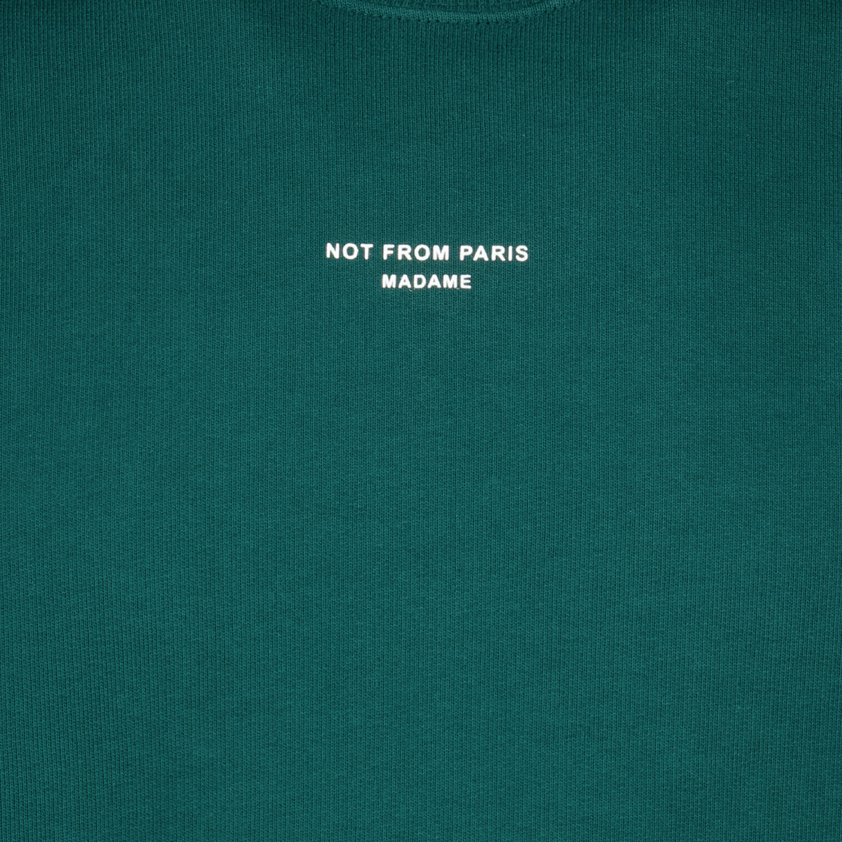 Sweatshirts Felpa Verde Slogan Classique Drole De Monsieur Vert Homme