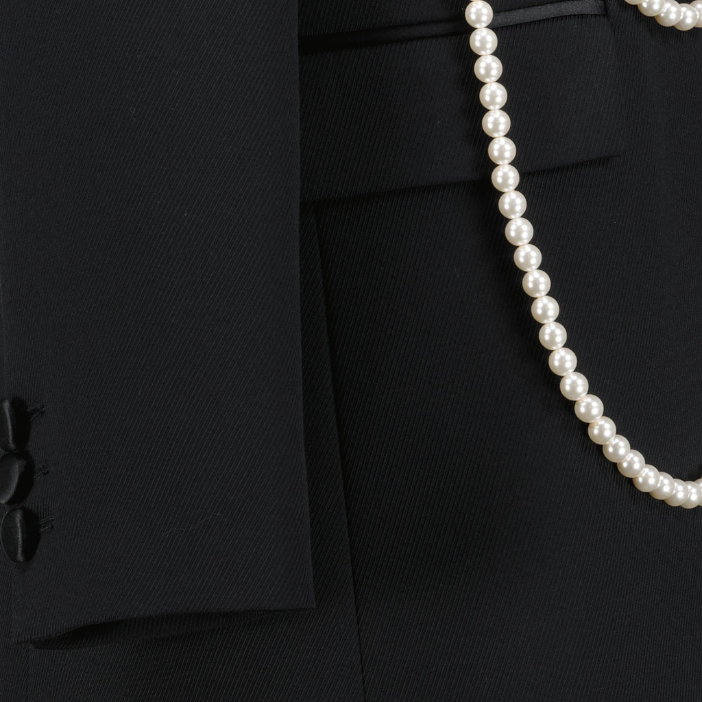 Vestes Veste blazer avec perles Moschino Noir Femme