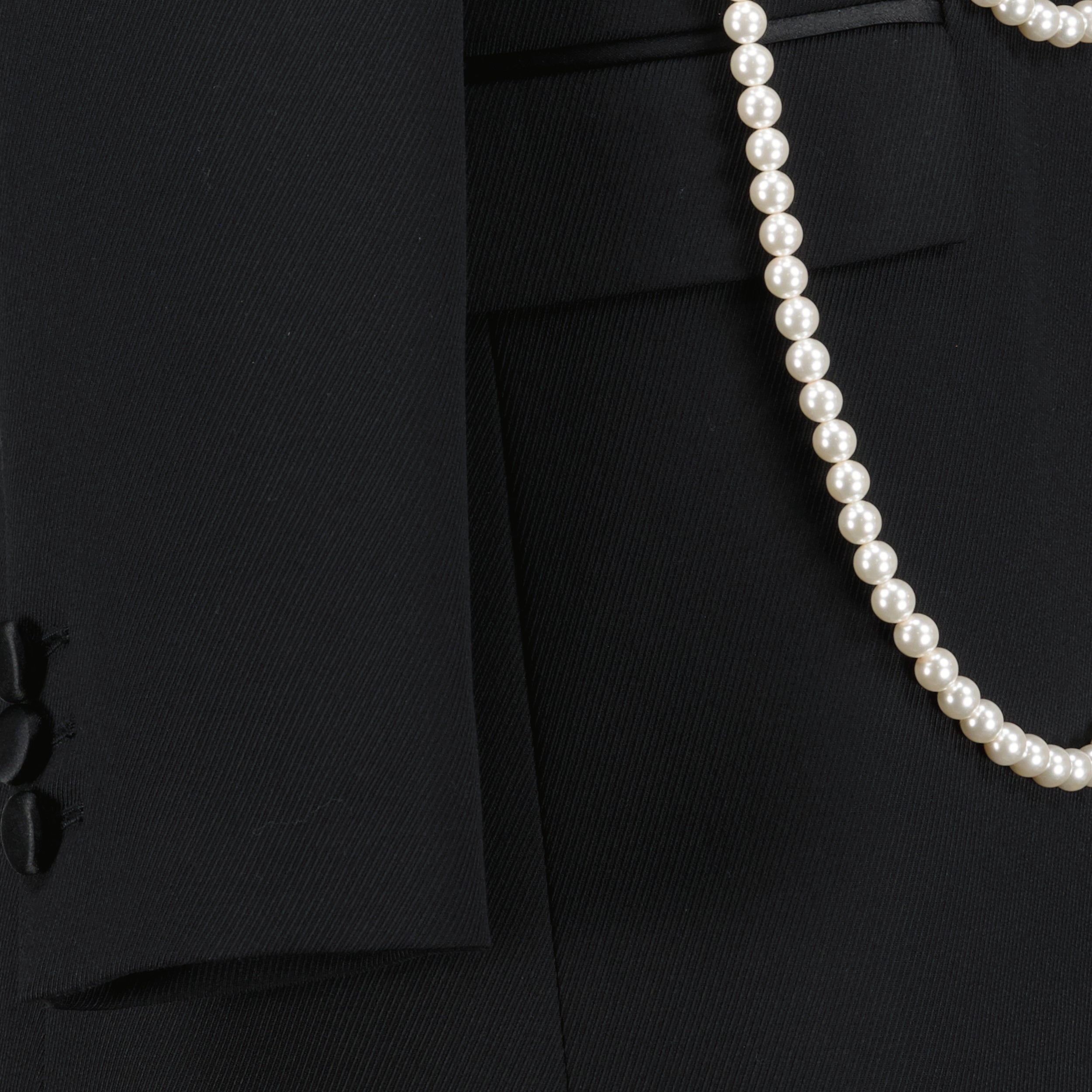 Giacche Blazer con Perle Moschino Nero Donne