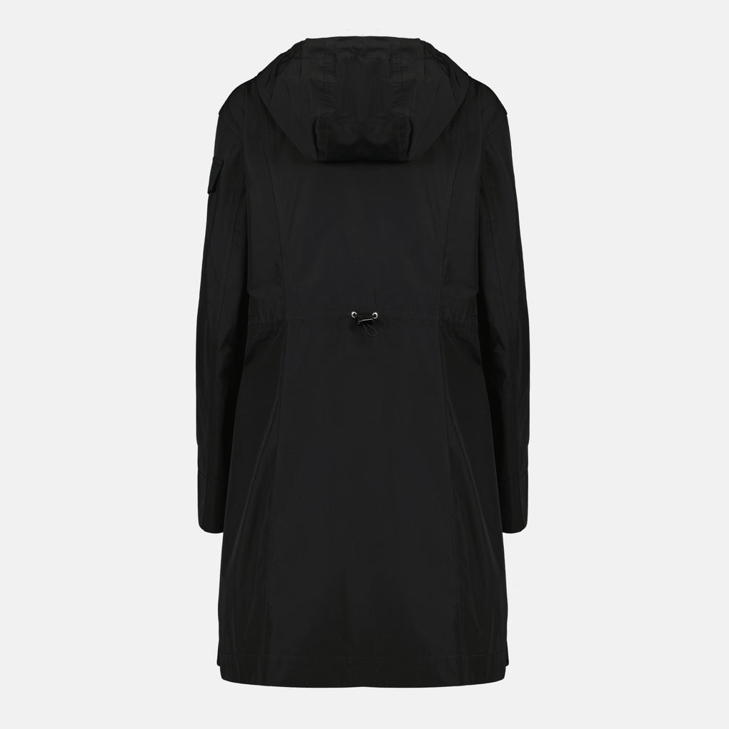 Imagen del parka largo Laerte negro de la marca Moncler para mujer - Temporada Primavera-Verano 2026 - Vista trasera