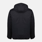 Image de l'article Veste Le Vrai Claude 4.0 Orsetto noir de la marque K-Way pour Unisex - Saison Automne-Hiver 2025 - Vue de Dos