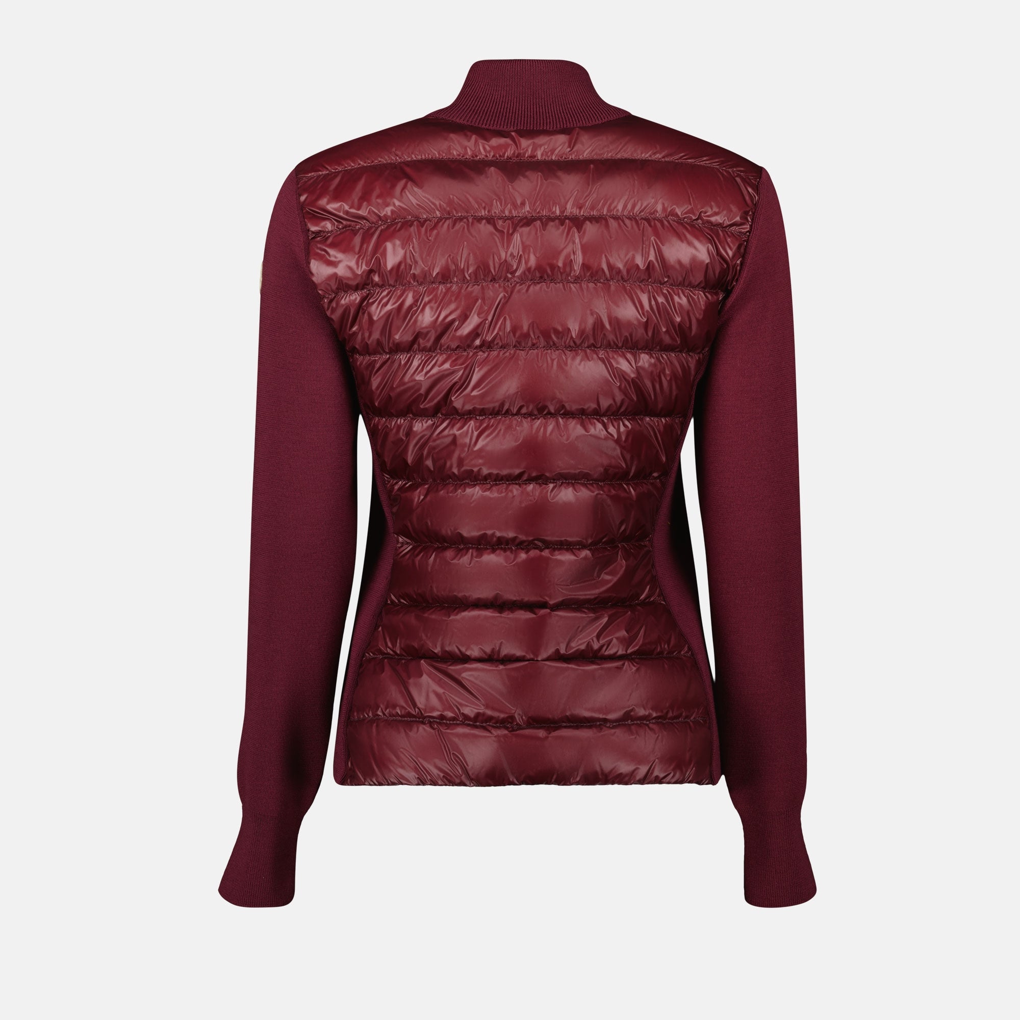Vestes Veste bi-matière matelassé Moncler Bordeaux Femme