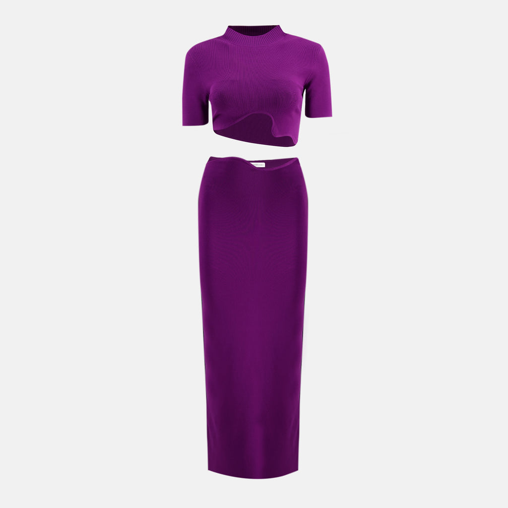 Bild des lila Marapadita Rocks von Christopher Esber für Damen - Frühjahr-Sommer 2026 - Detailansicht 3