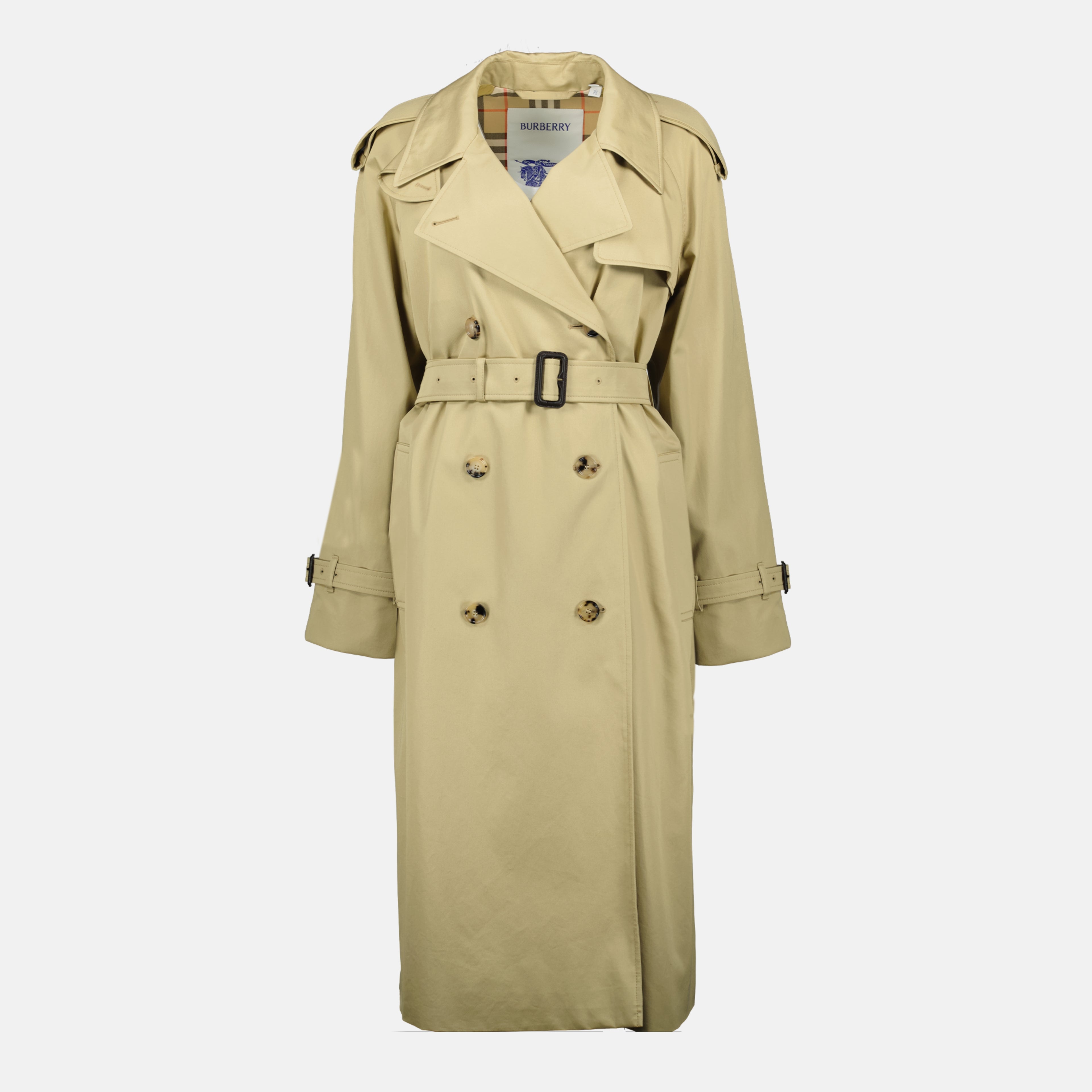 Manteaux Castleford Beige Long Trench Coat Burberry Beige Femme