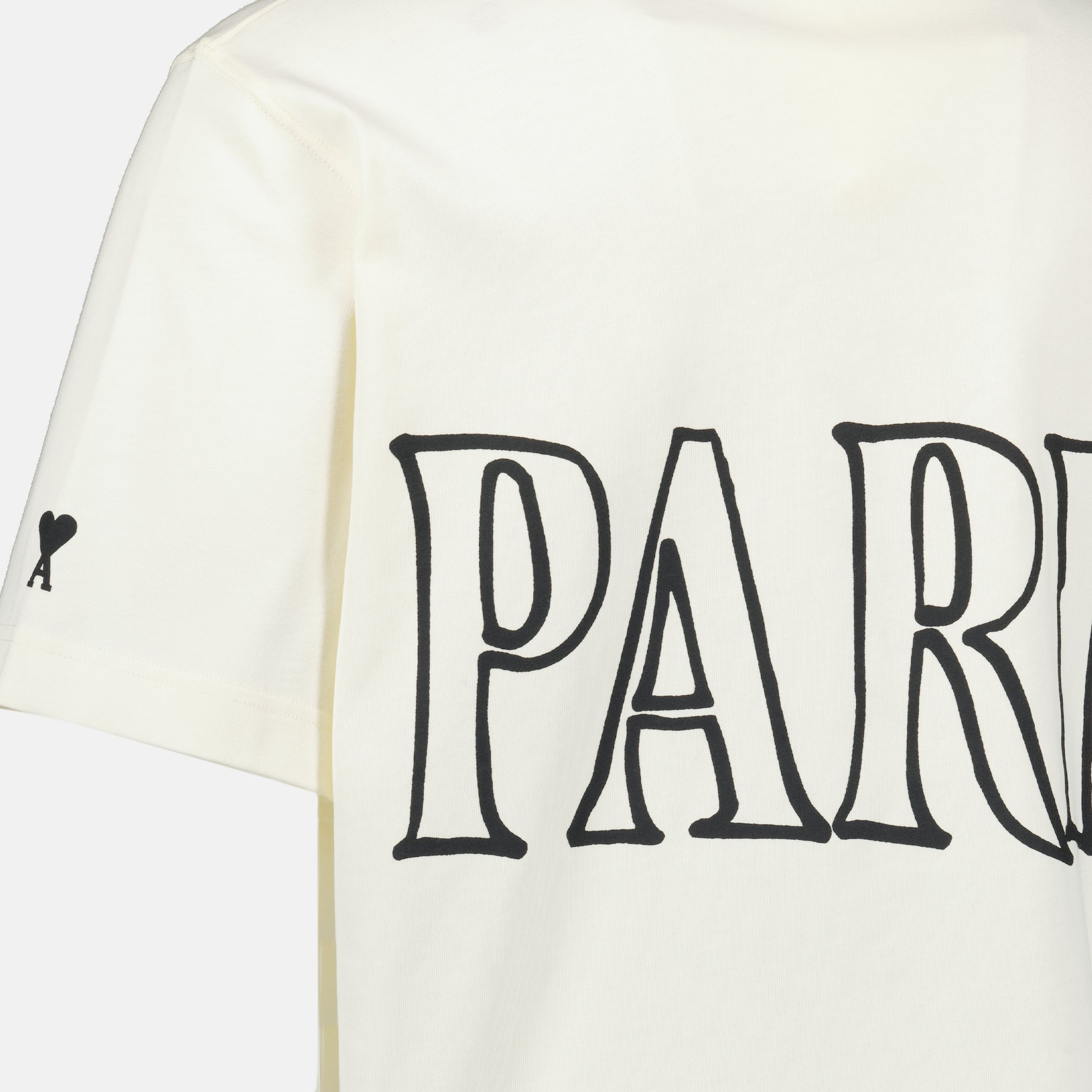 Image de l'article T-shirt imprimé blanc de la marque Ami PARIS pour Unisex - Saison Printemps-Été 2026 - Vue détaillée_4