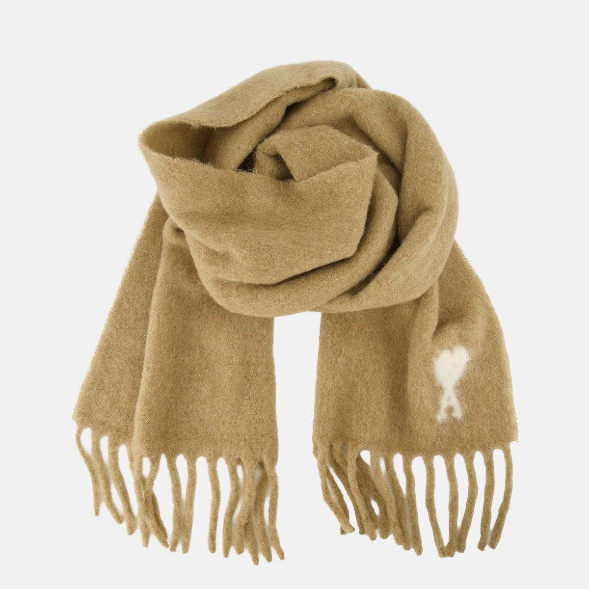 Écharpes, foulards et gants Beige Alpaka Schal Ami PARIS Beige Unisexe