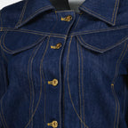 Imagen de la chaqueta de denim bordada de la marca Patou para mujer - Temporada Otoño-Invierno 2025 - Vista Detallada 6