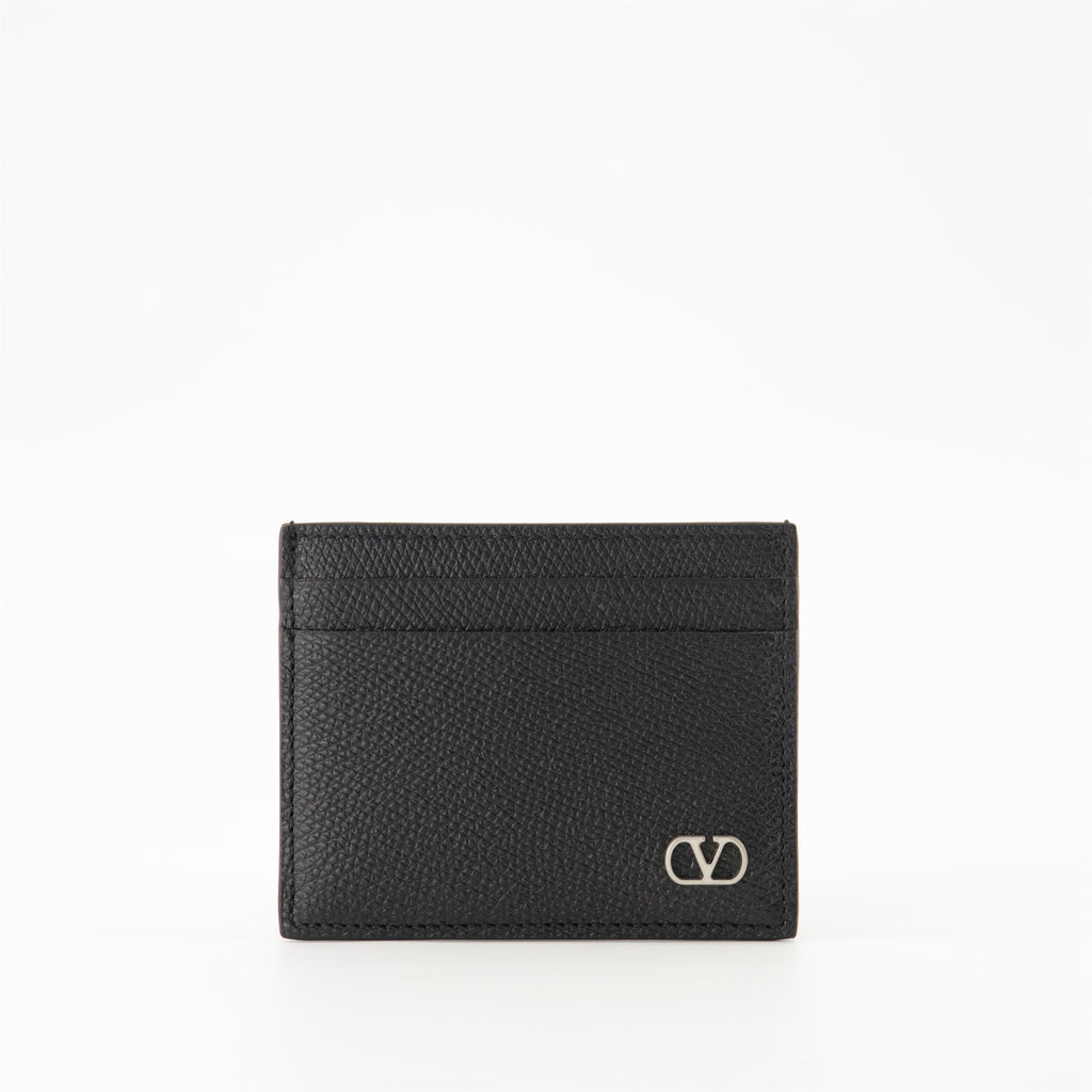 Small leather goods VLogo Card Holder Valentino Garavani Black Homme