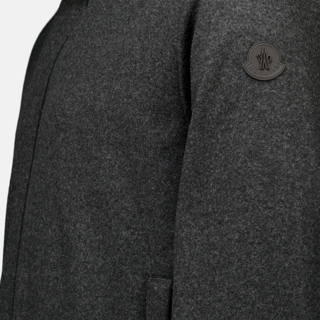 Vestes Limberl Padded Jacket in Flannel Moncler Gris Homme