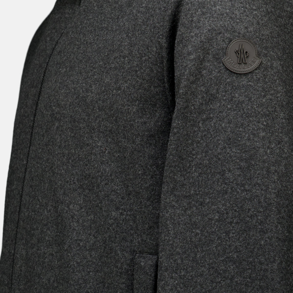 Vestes Limberl Gepolsterte Jacke aus Flanell Moncler Gris Homme