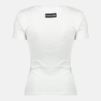 Imagen de la camiseta Moon blanca de la marca Marine Serre para Mujer - Temporada Otoño-Invierno 2025 - Vista Trasera