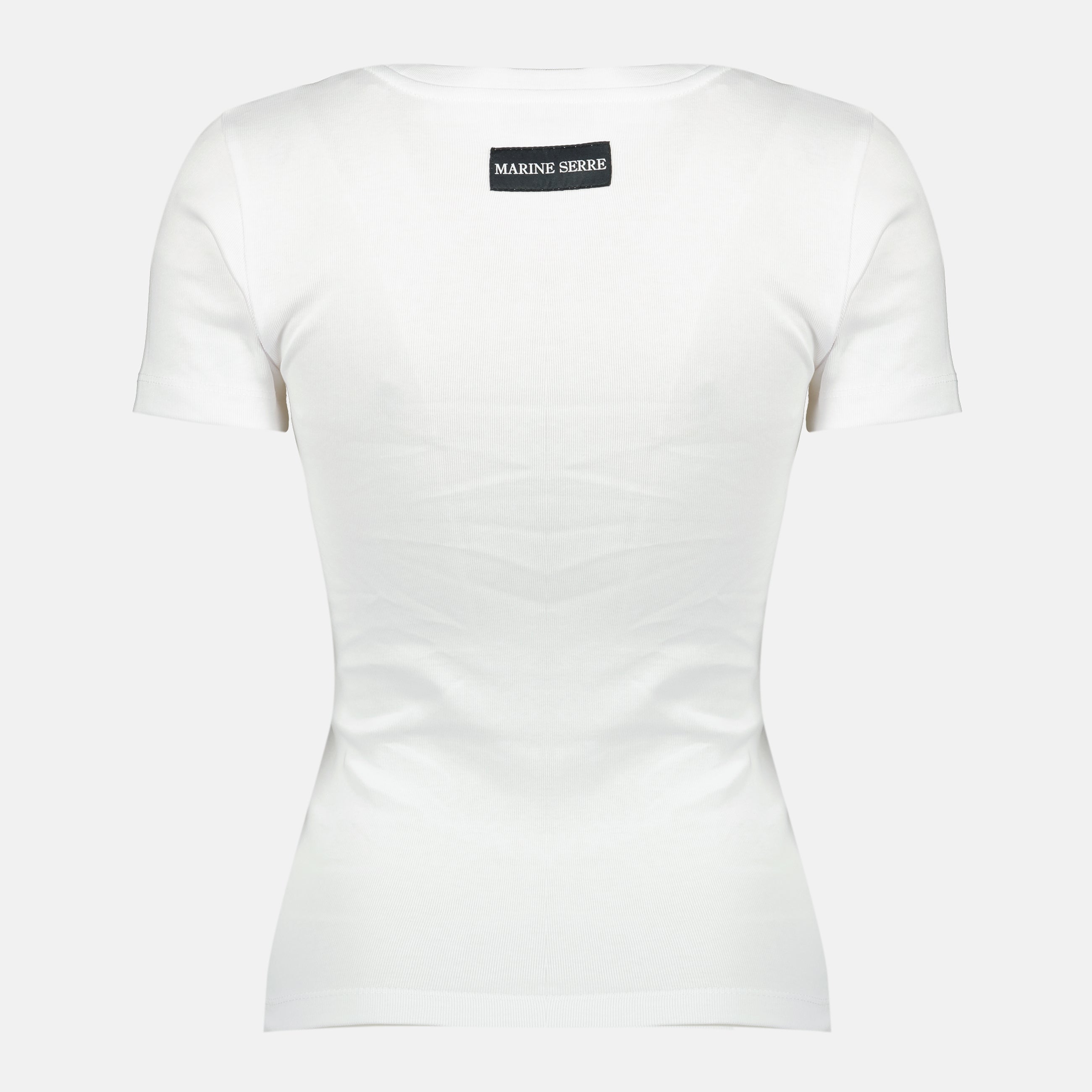 Image de l'article T-shirt Moon blanc de la marque Marine Serre pour Femme - Saison Automne-Hiver 2025 - Vue de Dos