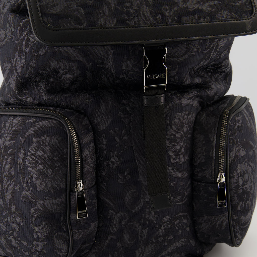 Backpacks Barocco Backpack Versace Black Homme