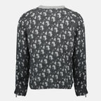 Maille Pull Dior Oblique Dior Gris Homme