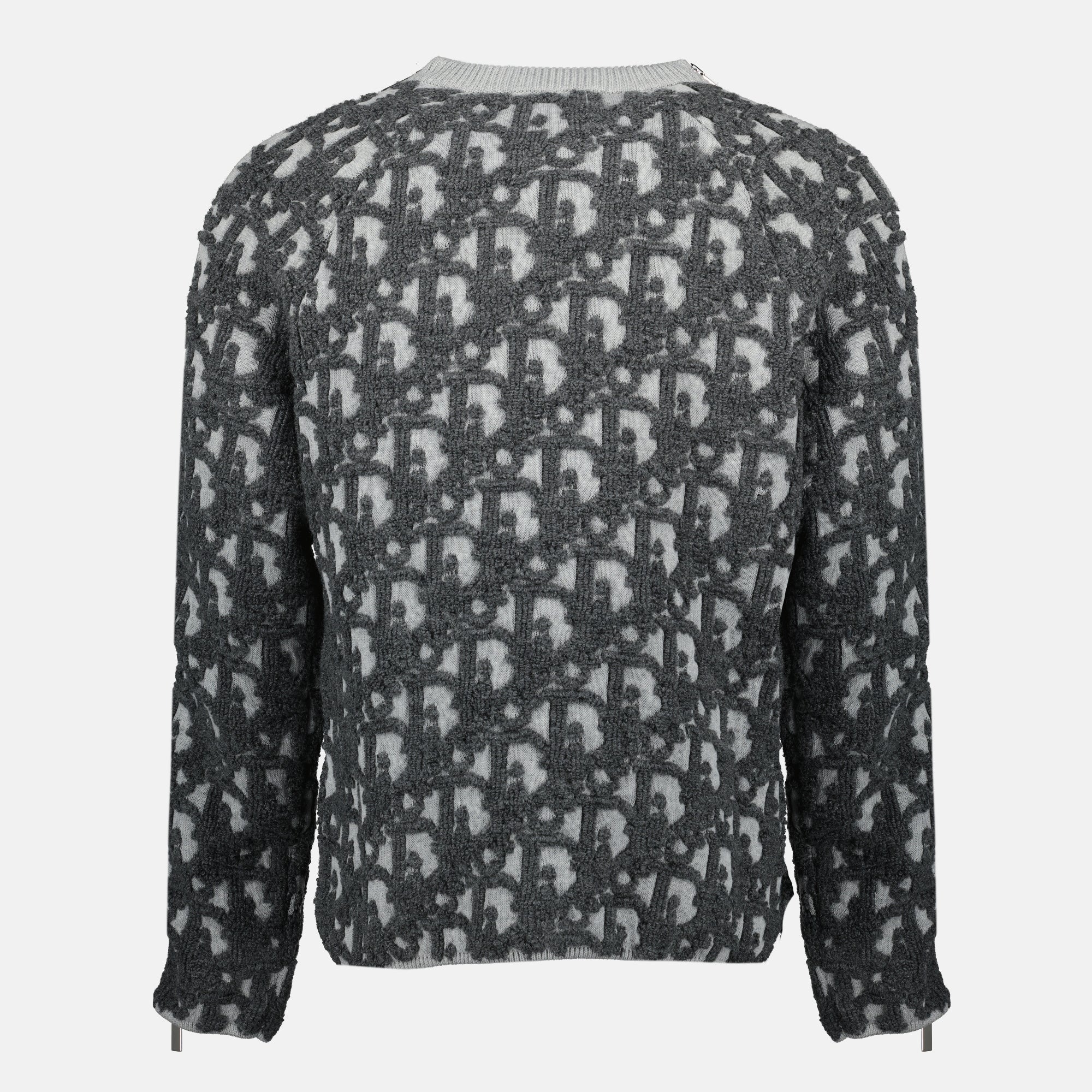 Maille Pull Dior Oblique Dior Gris Homme