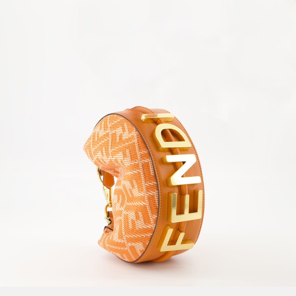 Handbags and shoulder bags Fendigraphy Mini Bag Fendi Orange Femme