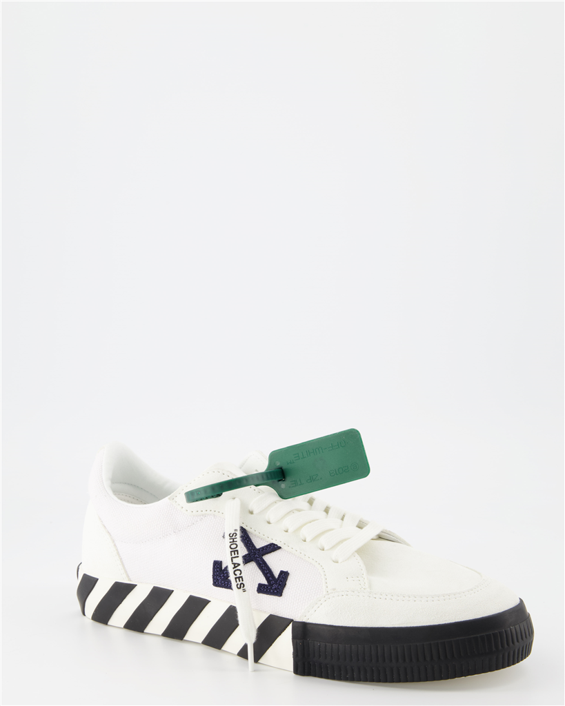 Sneaker OMIA085S22LEA001 0146 white navy b Off-White Weiß Homme