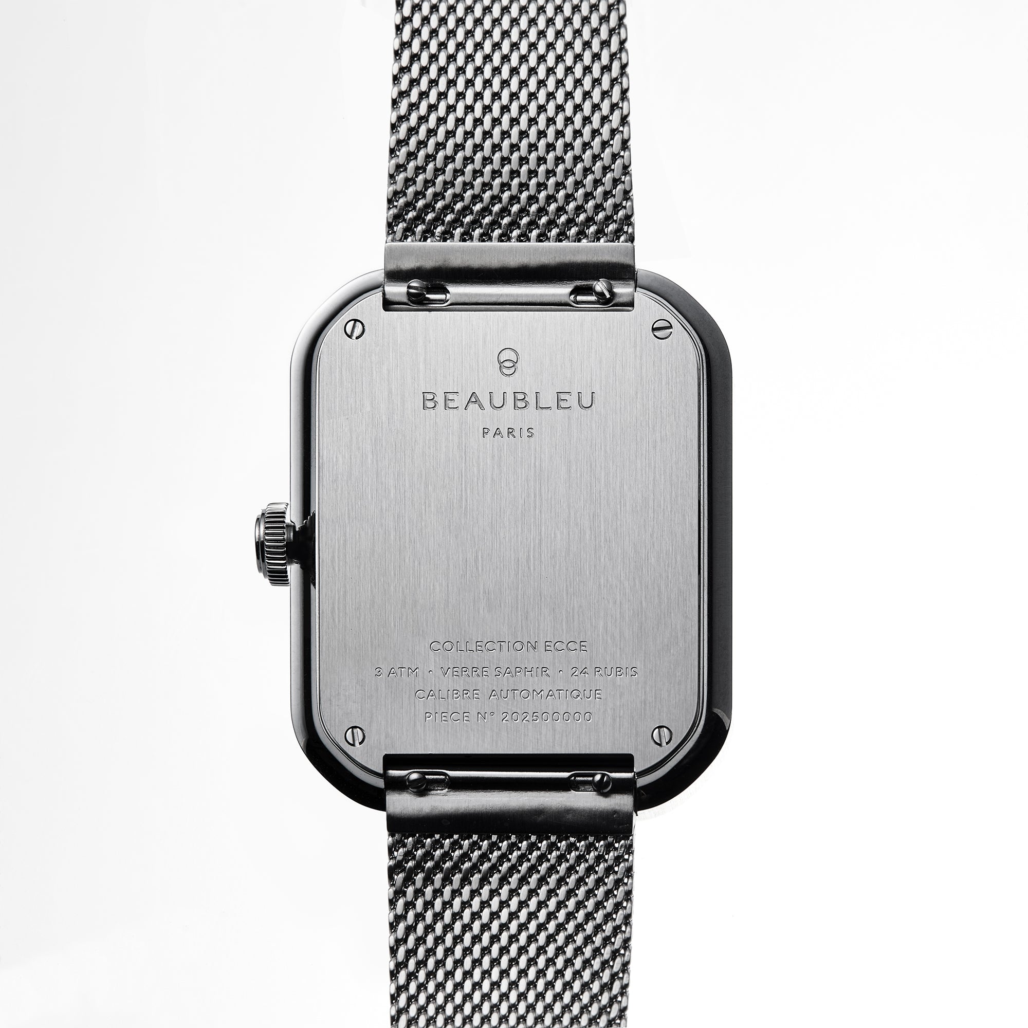 Bijoux Montre Ecce Figura Alba Bracelet Acier Beaubleu Gris Unisexe
