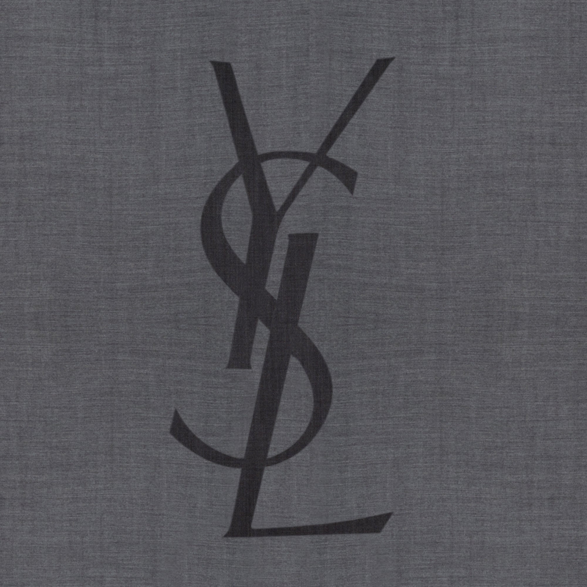 Écharpes, foulards et gants 그레이 캐시미어로 만든 카상드르 실크 스퀘어 Saint Laurent Gris Homme