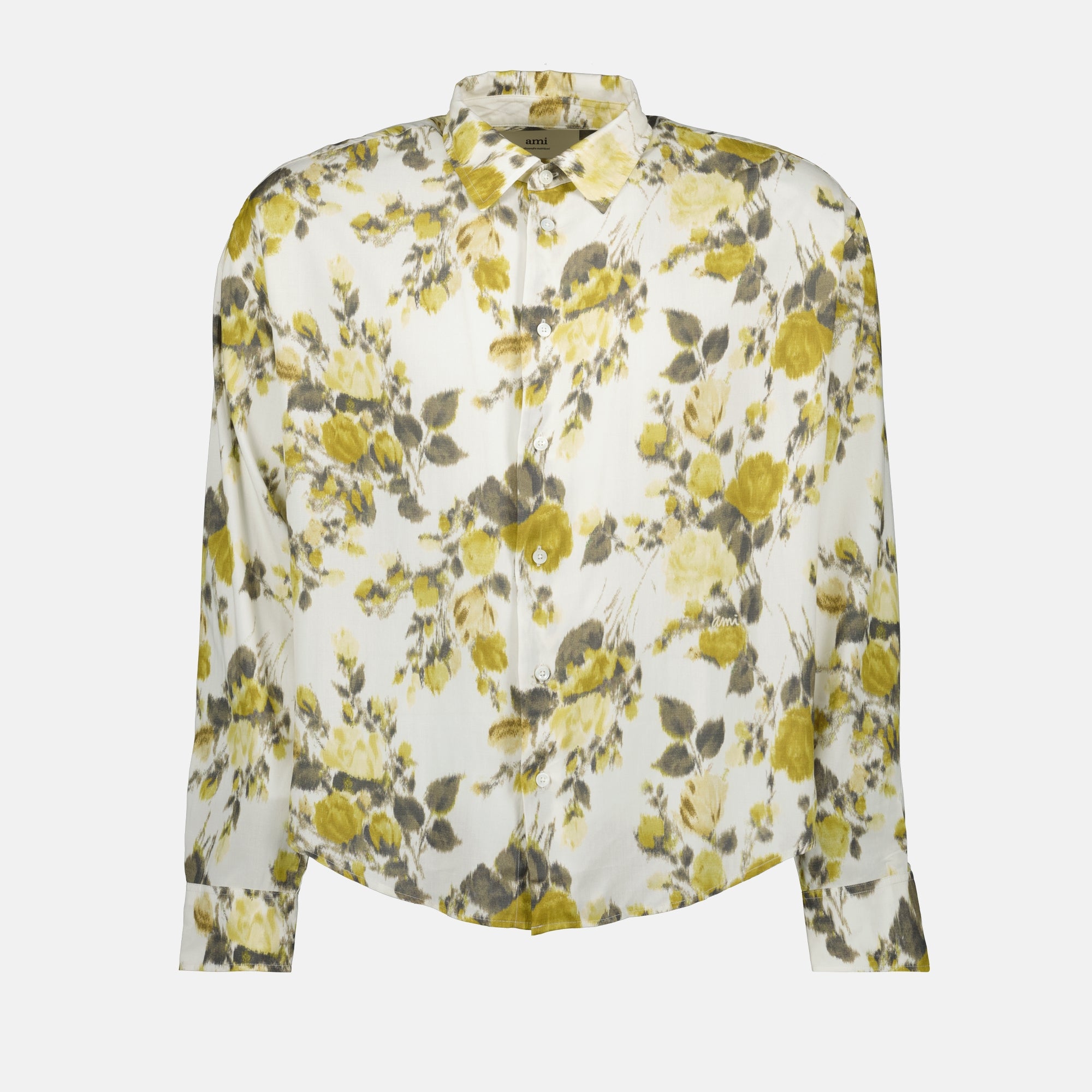Imagem da camisa floral da marca Ami PARIS para Unisex - Temporada Outono-Inverno 2025 - Vista Frontal