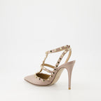 Escarpins Escarpins Rockstud Valentino Garavani Beige Femme