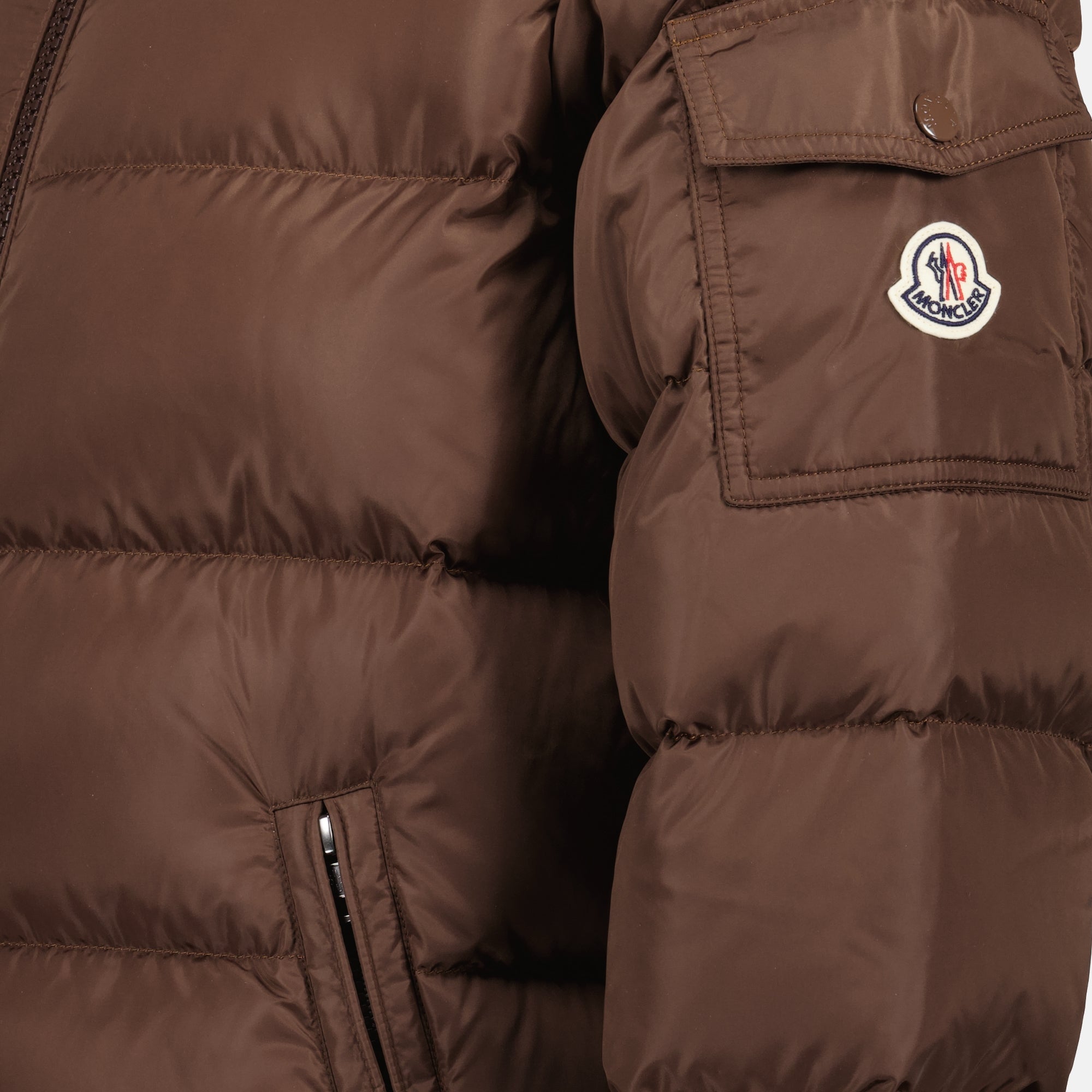 Manteaux Maya Braune Daunenjacke Moncler Marron Homme